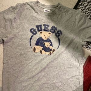 GUESS Gray vintage Shirt with Bear Print